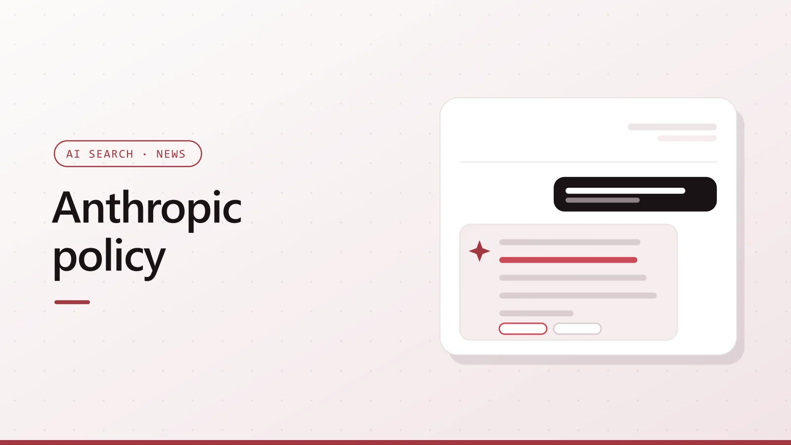 Anthropic policy cover with the Google logo and a AI assistant answer