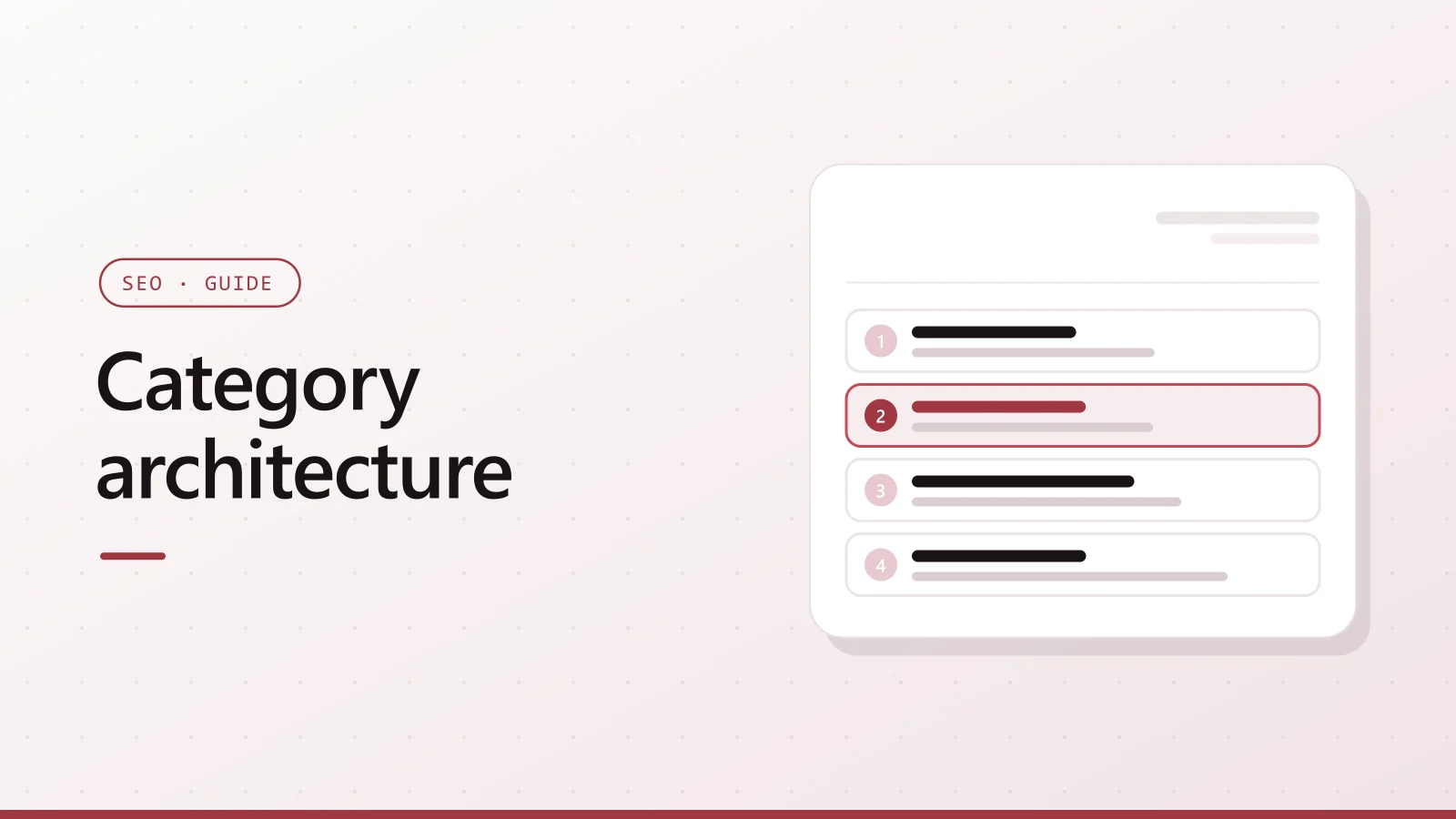 Category architecture cover with the Google logo and a search results page