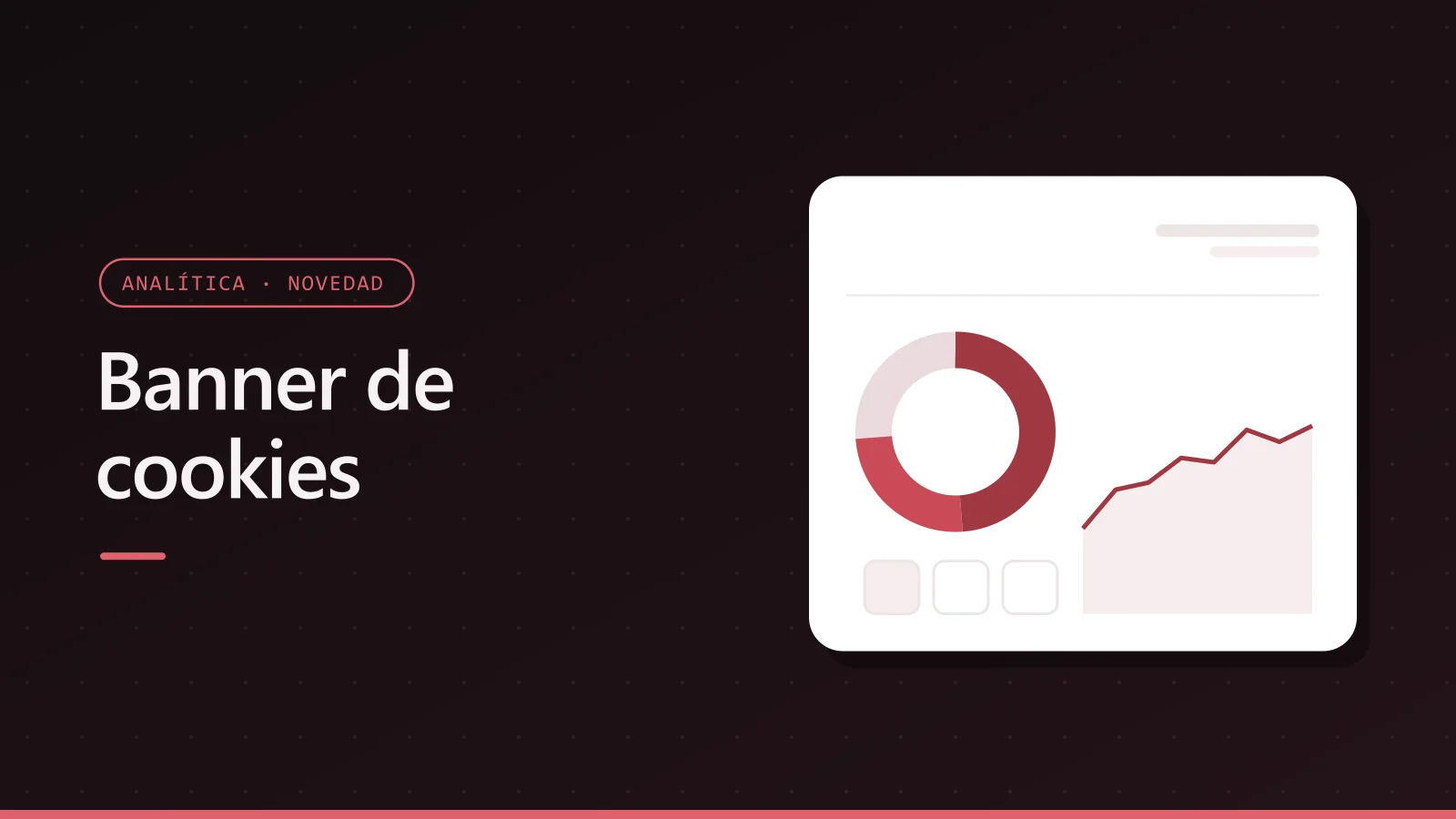 Portada de Banner de cookies con el logotipo de Google y gráficos de datos