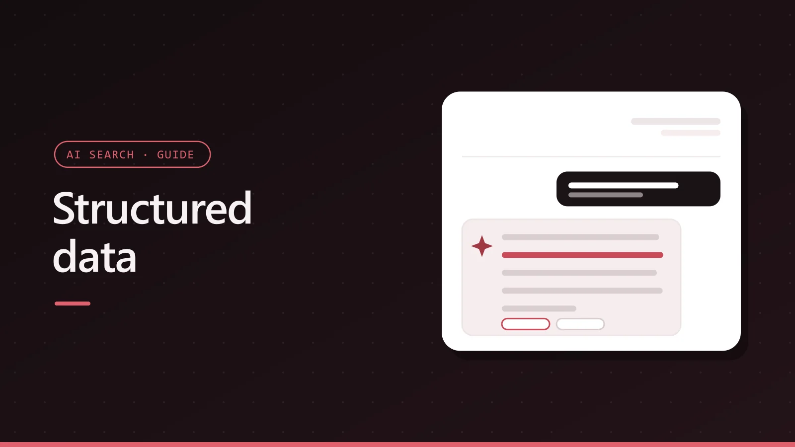 Structured data cover with the Google logo and a AI assistant answer