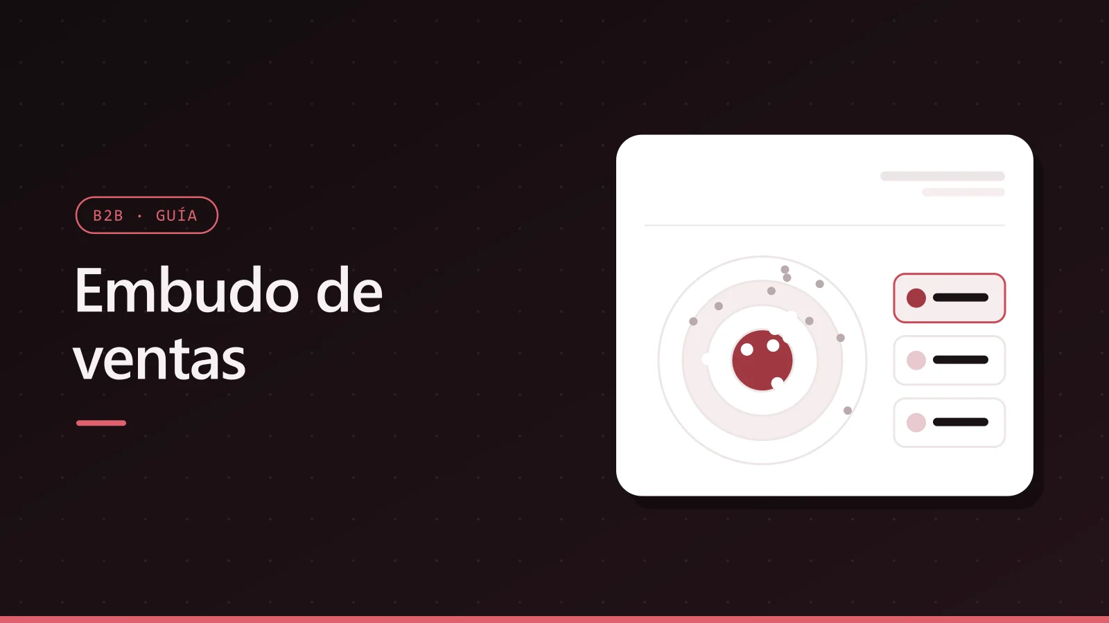 Portada de Embudo de ventas con el logotipo de LinkedIn y un diana de cuentas