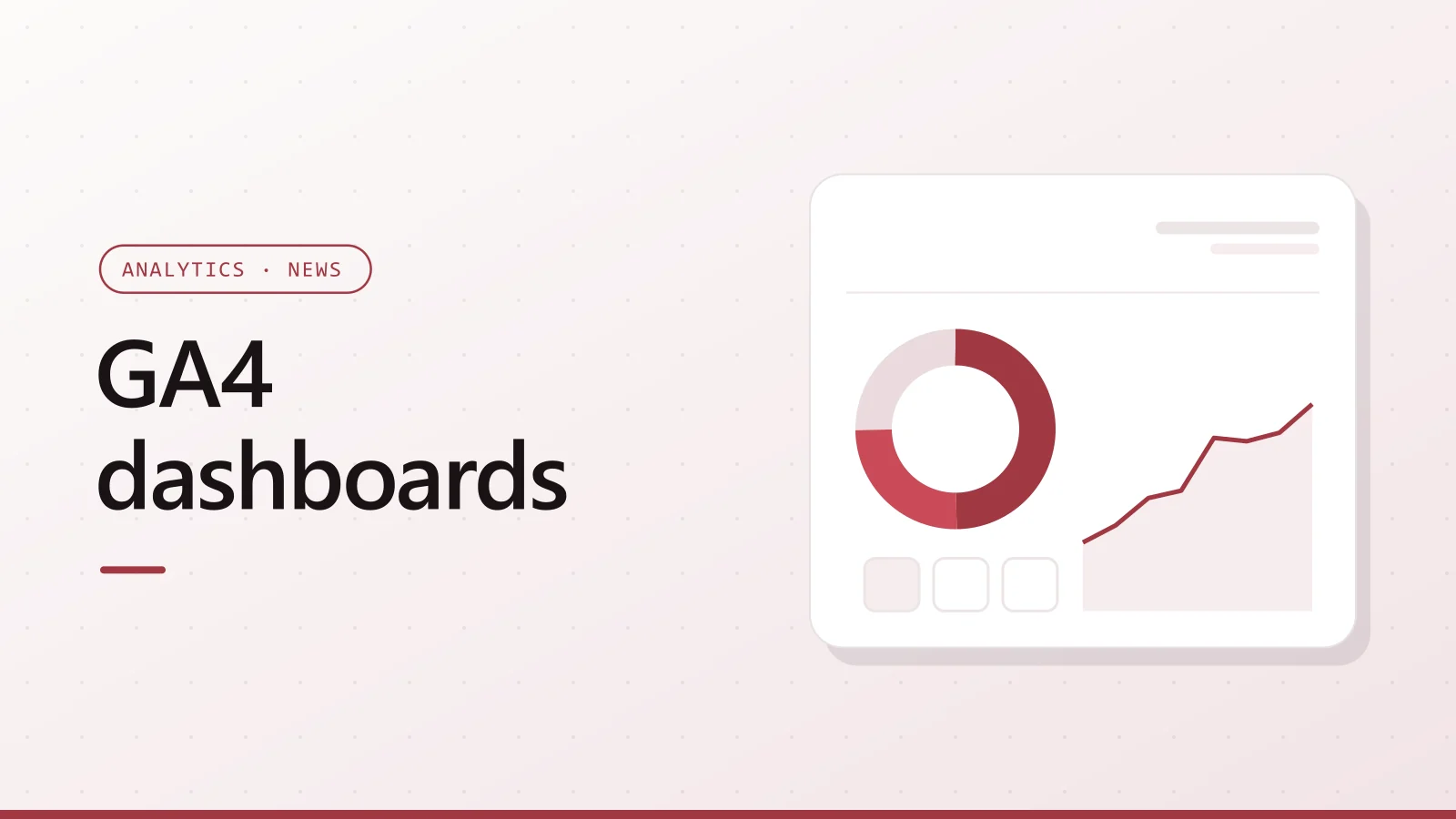 GA4 dashboards cover with the Google logo and a data chart
