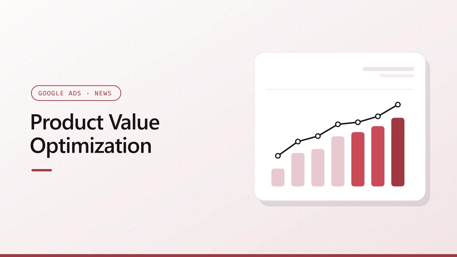 Product Value Optimization cover with the Google logo and a bar chart