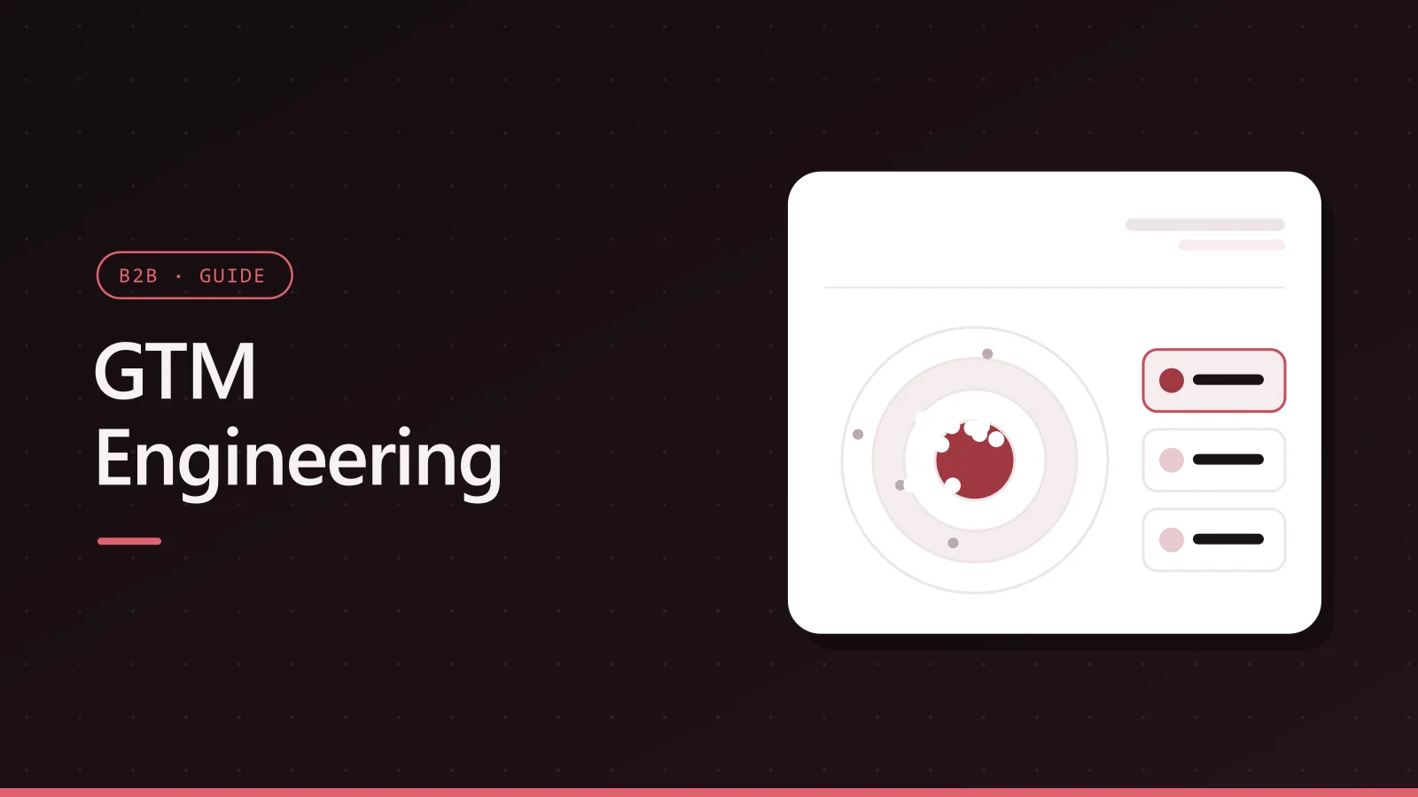 GTM Engineering cover with the LinkedIn logo and an account target